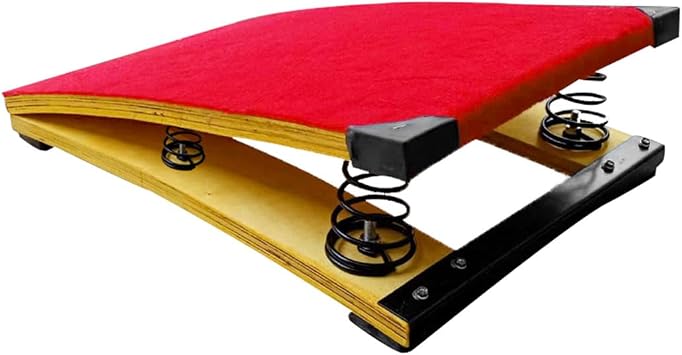 Junior Gymnastics Springboard,Pro Curved Spring Board for Adult,Teen,Child,Arts Springboard for Vaulting with Steel Spring & Jump PadSize2 springs/80 * 50cm/31.49 * 19.68in