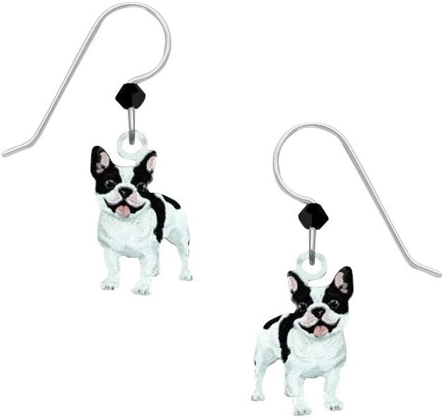 Sienna Sky Artisan French Bulldog Earrings with Gift Box