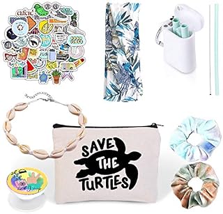 VSCO Girl Stuff - Flask Stickers, Reusable Straw & Teen Accessories Kit in
