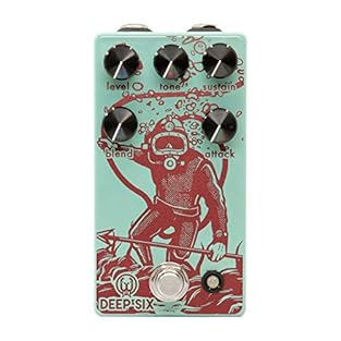 Compressor Pedal by Walrus Audio, Inspired by the Universal Audio 1176 Dials Control Level, Sustain, Attack and Blend to Sculpt Your Tone Internal Voltage is Doubled to 18 Volts for Maximum Headroom Blend and Attack Dials Allow you to use the Pedal w...