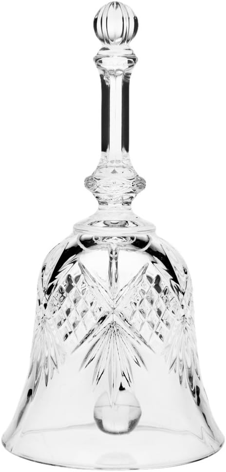 Godinger Crystal Bell Decorative Bell, Holiday Bell, Home Decor Accent, Display Bell