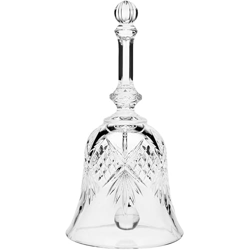Godinger Crystal Bell Decorative Bell, Holiday Bell, Home Decor Accent, Display Bell