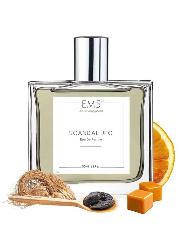 Image of EM5 Scandal JPG Perfume for Men | Citrus Aromatic Fresh Spicy Fragrance | Eau De Parfum Spray | Luxury Gift for Him