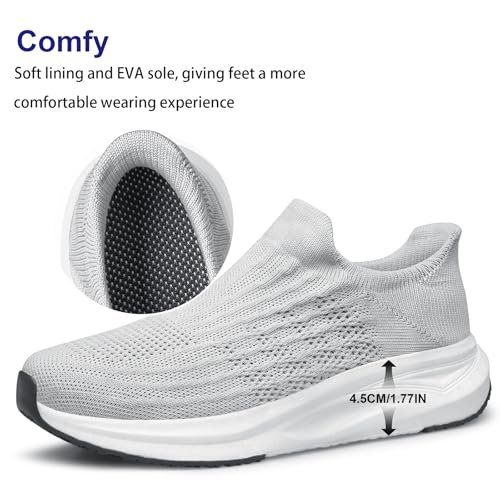 vibdiv Slip-in Lazy Shoes Men Sock Sneakers Laceless Flat Lightweight Casual Comfortable Breathable Walking Jogging4