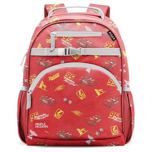 Simple Modern Medium Disney Toddler Backpack for School Girls and Boys | Kindergarten Elementary Kids Backpack | Fletcher Collection | Kids - 15" tall | Cars Lightning Speed