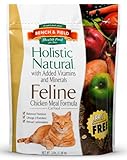 Bench & Field Holistic Premium Dry Cat Food, Chicken Meal & Brown Rice Recipe, Made Without Corn, Wheat, or Soy, All Life Stages, 3 lb Bag (Pack of 1)