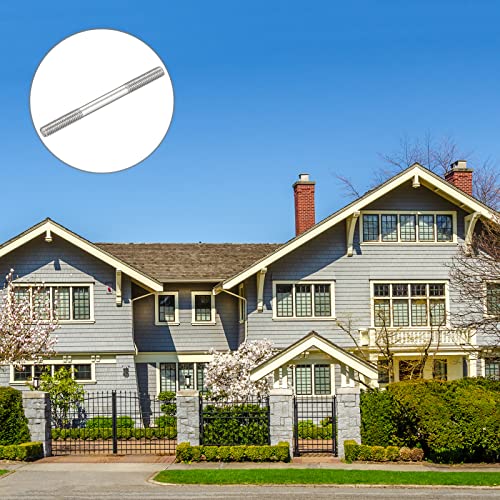 METALLIXITY Doppelseitige Stiftschrauben (M5-Gewinde 60 mm Länge) 10 Stück, 304 Edelstahl-Doppelgewindestangenbolzen – für die Hauswartung