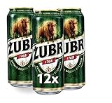  Große Dose 500ml! ZUBR das Wisent Bier aus Polen 12 Dosen im Paket Bier Piwo