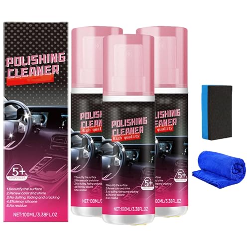 Lucidante per interni auto Instant Shine & Protection, detergente per interni auto aggiornato 2026, nuovo detergente per lucidatura spray per interni auto, spray per dettagli interni, detergente