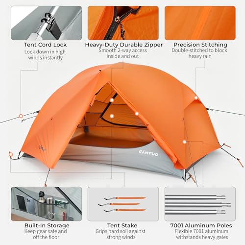Carpa para 2/3 personas ultraligera impermeable miniatura 7