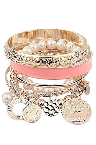 Cinderella Collection By Shining Diva Metal and Pearl Coins Eleme...