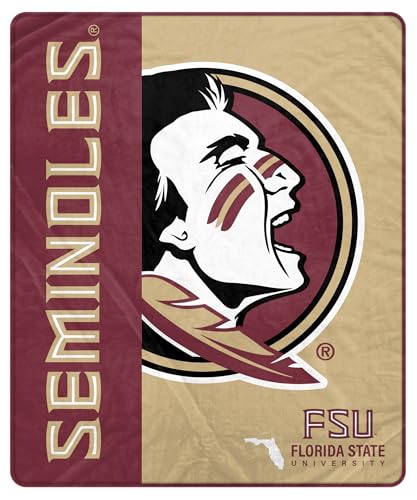 Proformance Home NCAA Florida St Seminoles Endzone Ultra Soft Tailgate Throw