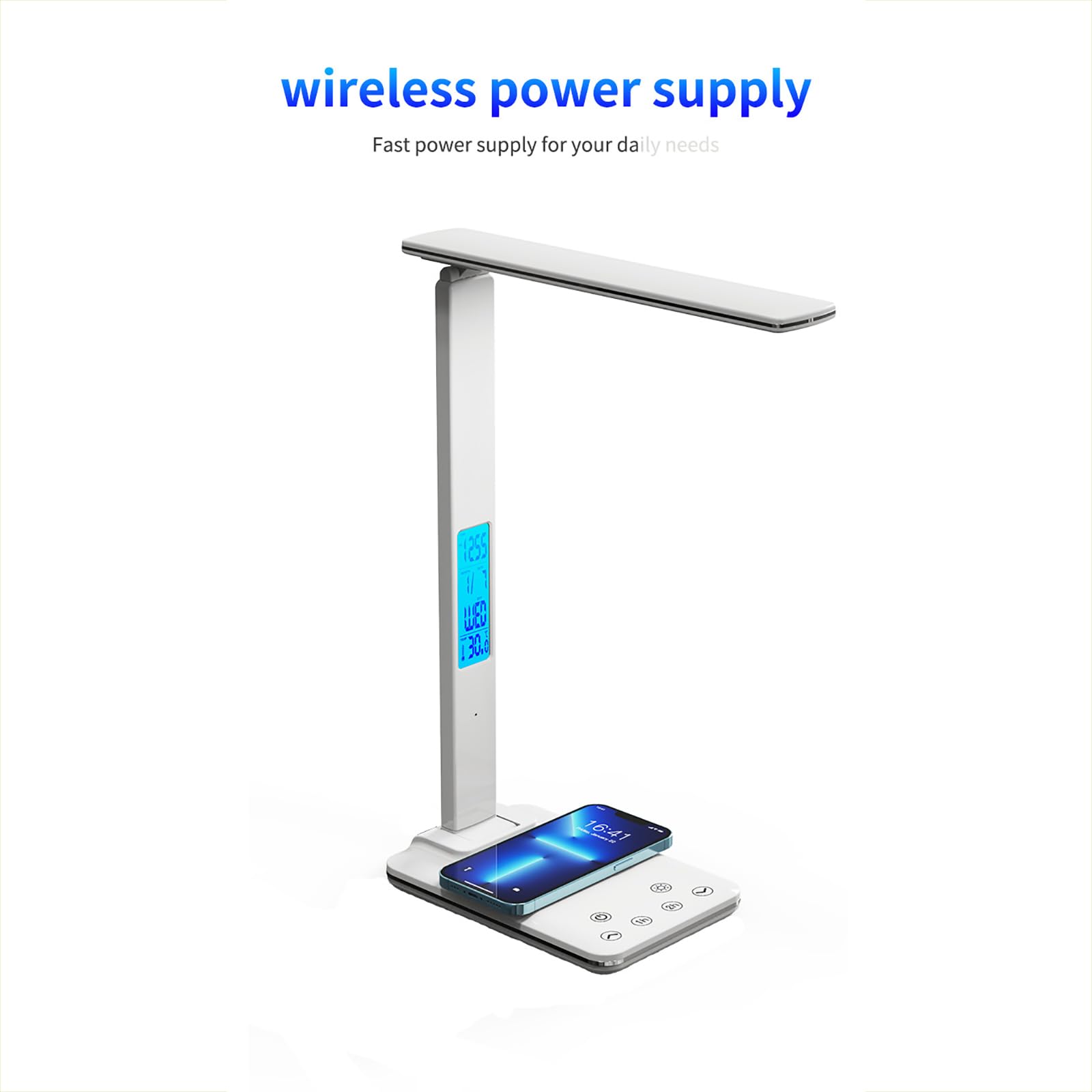 Lampe De Luminothérapie, Lumière Dépression Hivernale Portable Avec Écran D'affichage, 3 Températures De Couleur Réglables Et Contrôle Synchronisation, Support Pliable À 90 Degrés, Pour La Maison