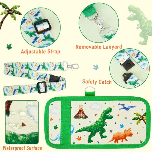 Image of WAWSAM Dinosaur Kids Wallet for Boys, Trifold Boys Wallet for Kids Age 4-18