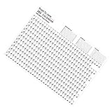 CLISPEED Jahreswandkalender aus Papier mit Einfacher Planung und Dekorativem Design für Zuhause und Büro zur Übersichtlichen Terminverwaltung