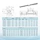 CNCYEAH Linearschiene Führungsschiene, 2 Stück Linearschiene 1200 mm Linearlager-Gleitset mit 2 Linearführungswellen und 4 SBR20UU Lagerblöcken, Führungsschienenset für Drehmaschinen(SBR20-1200mm)