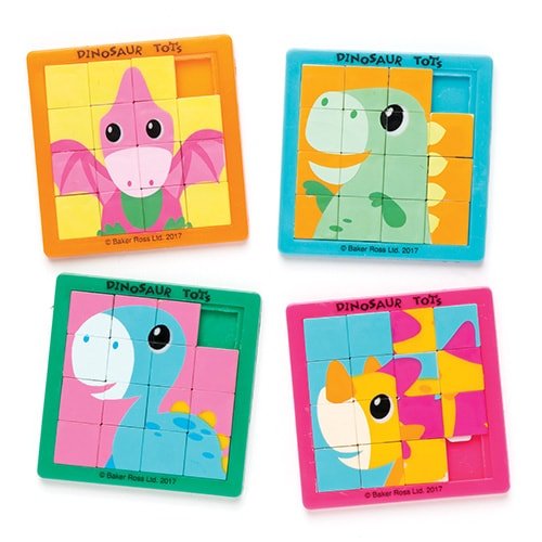 Baker Ross Puzzle a Scorrimento Dinosauri - Gioco