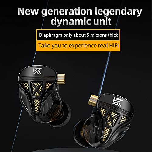 Image of Yinyoo Inyoo Kz Dqs Wired Earbuds, Metal Dynamic Hifi In Ear Monitor Headphone Semi-Open Earphone, Music Travel Sports Game Deep Bass Earphone With Detachable Cables