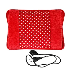 krupanidhi electric hot water bag, Fur Velvet heating bag, Heat Pouch, Electrical Hot Warm Water Bag, Heat Bag with Gel for Back, Neck, Hand Pain(multicolor 1 pcs)