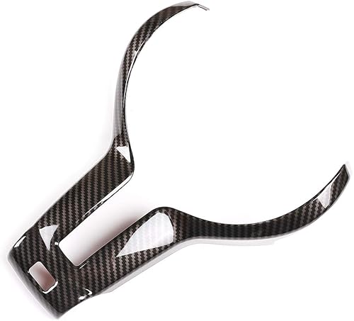 Cubierta de cromo ABS para volante de coche para BMW F20 F22 F21 F30 F32 F33 F36 F06 F12 F13 X5 F15 X6 F16 M-Sport accesorios, Fibra de carbono