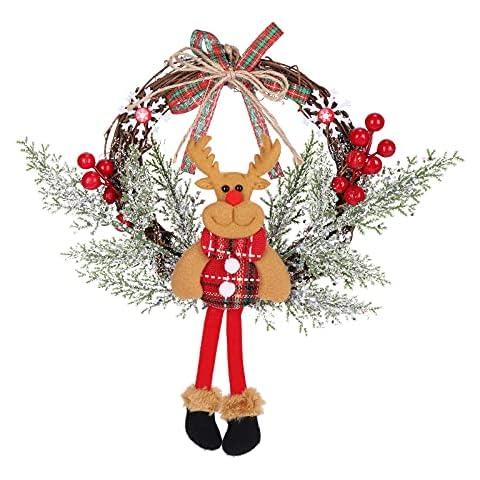 HALOVIE Corona de Navidad, Guirnaldas de Navidad Cover