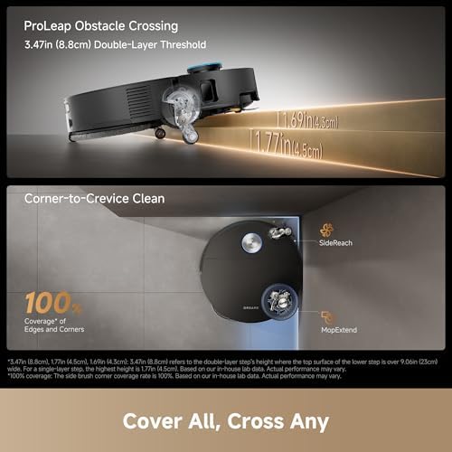 DREAME X60 Ultra Robot Vacuum, Dual Al Cameras 280+ Obstacle Types - 3