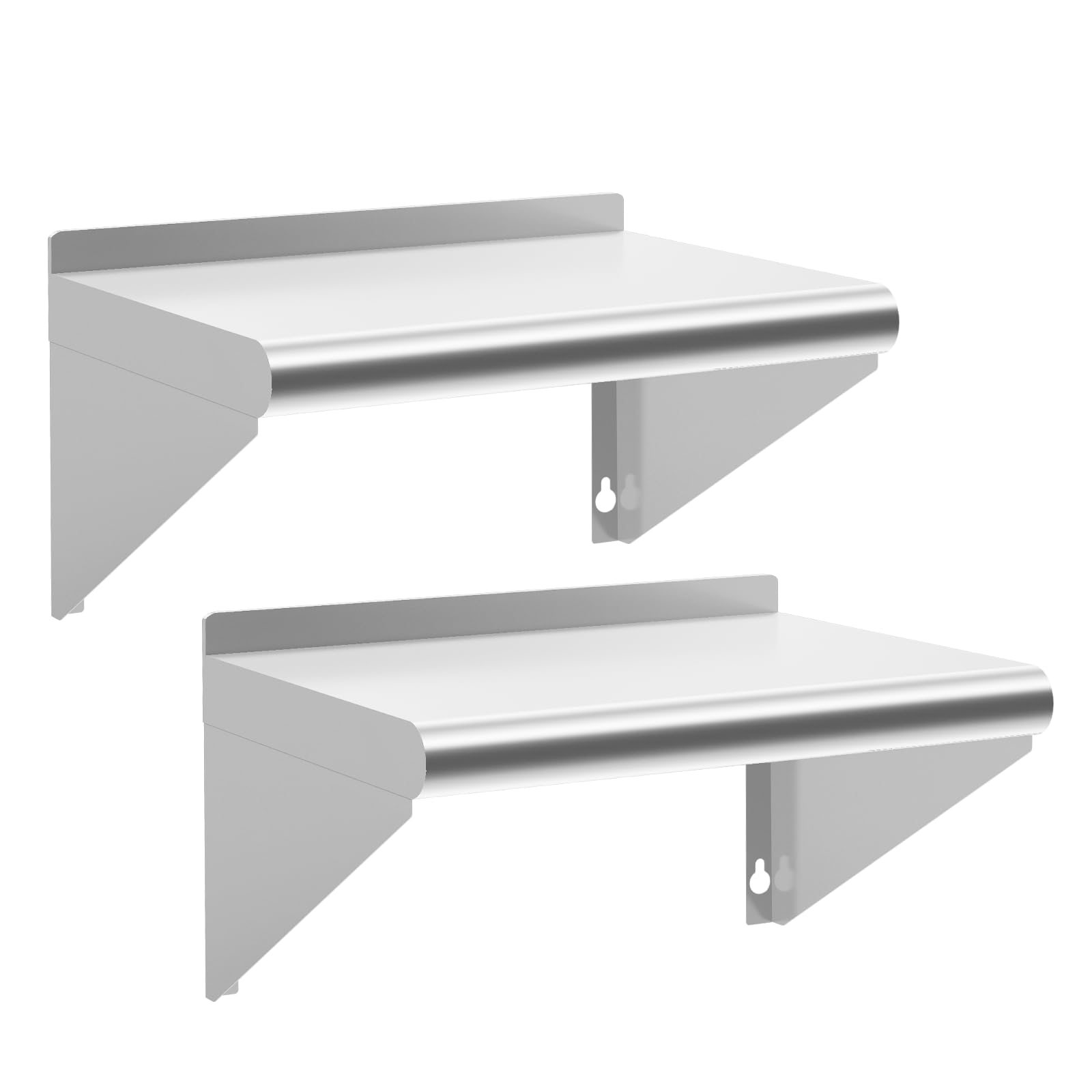 Stainless Steel Wall Shelf 18 x 24 Inch, 2 Pack