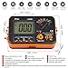 VC60B+ Digital Insulation Resistance Tester, DC250/500/1000V AC750V Megohm Meter Double Alarm Backlight LCD Display & Data Hold OHM Meter DCV ACV Megohmmeter