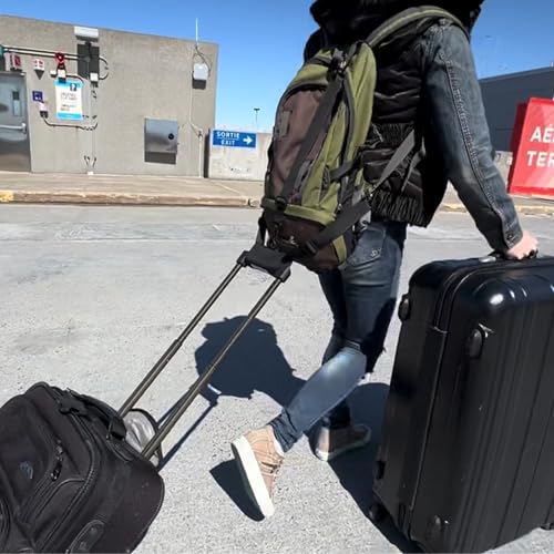 Image of LAIKEAU Luggage Leash for Travel Convenience, Travel Essentials and Ideal Luggage Accessories and Travel Gifts for Women, Luggage Straps are Travel Must Have and Airport Essentials