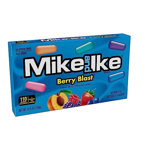 Image of Mike and Ike Candy, Berry Blast, 4.25oz Theater Box, Pack of 12