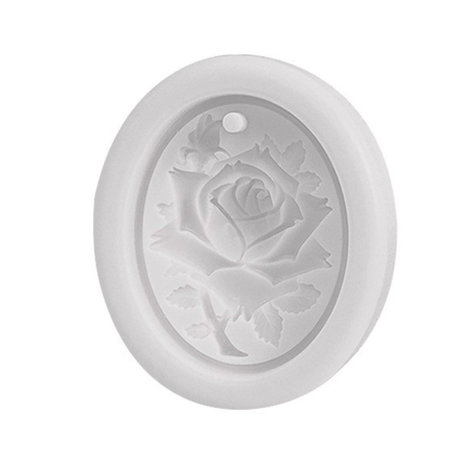 Tsophreniq Christmas Pendant Resin Silicone Mold with Holes Epoxy Resin Silicone Mold for Keychain Pendant Jewelry Making Casting Molds Casting for Epoxy Molds for Keychain Tray