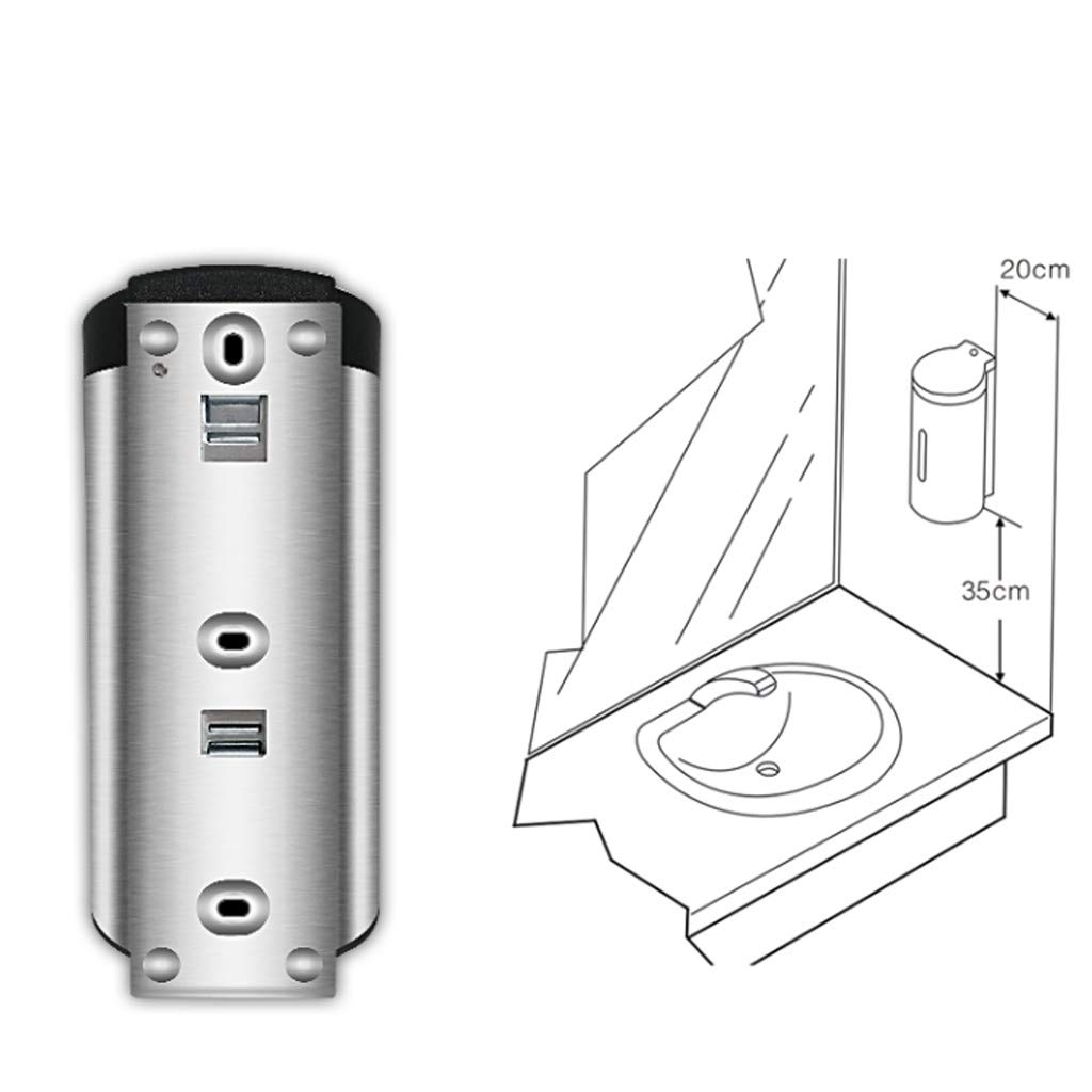 ZAW Seifenspender Wall Mounted Automatischer Seifenspender Infrarot-Bewegungs-Sensor Touchless Handsfree Automatische Flüssigseife for Home Office Schule Soap Dispenser (Größe : 650ml)