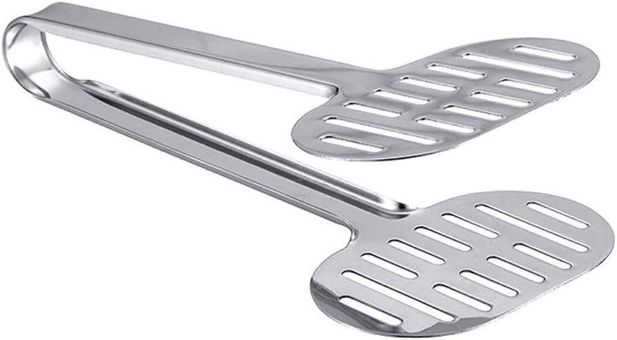 Stainless Steel Tongs Kitchen Spatula Bread and Burger for Cooking Food-Barbecue Clamp Buffet Pliers