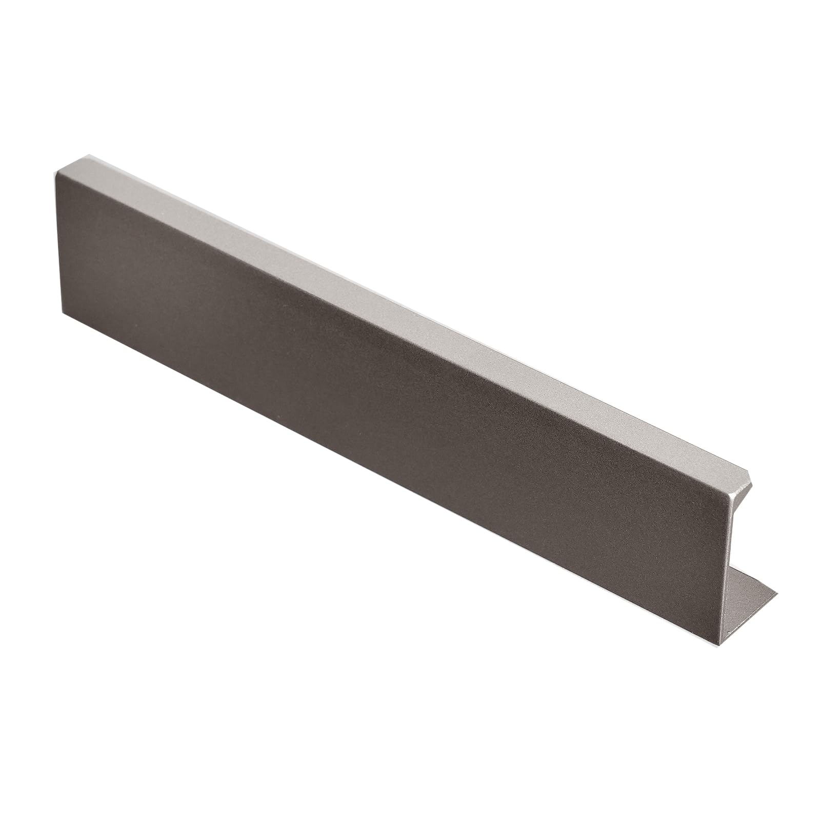 DSWZLQDXB Hidden Closet Handle Grey Drawer Handles Finger Edge Pull Right-Angled Style Furniture Cabinet Kitchen Aluminum Alloy Knobs Door Levers for Cupboard Wardrobe (120mm)