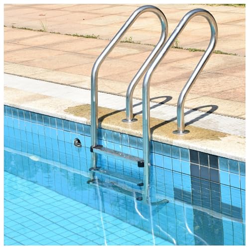 Escalera para piscina de acero inoxidable 61x19.7x11 pulg miniatura 1