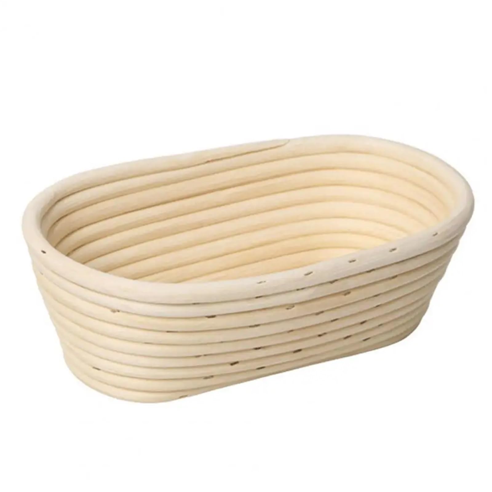 Cesta de fermentación forrada lino, juego cestas mimbre ovaladas hechas a mano for pan masa fermentada Para Hornear Pan(S)