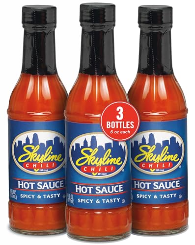 Skyline Chili Hot & Spicy Sauce – Authentic Cincinnati Restaurant-Style Secret Recipe with...