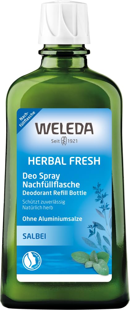 WELEDA Sage Deodorant Spray Refill Bottle 18 x 200 ml