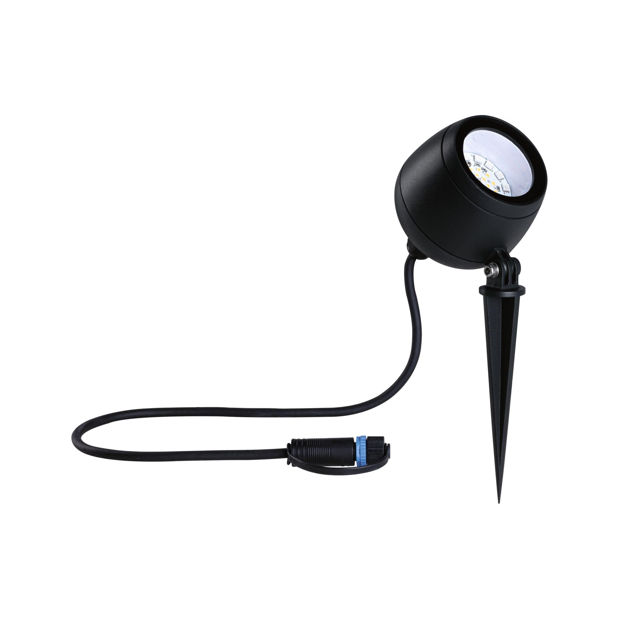 Paulmann 94769 Plug & Shine Projecteur de jardin LED Kikolo Smart Home Zigbee IP65 6,2W 400lm gradable 261mm Anthr. plast./Alu 3000-6500K RGBW+