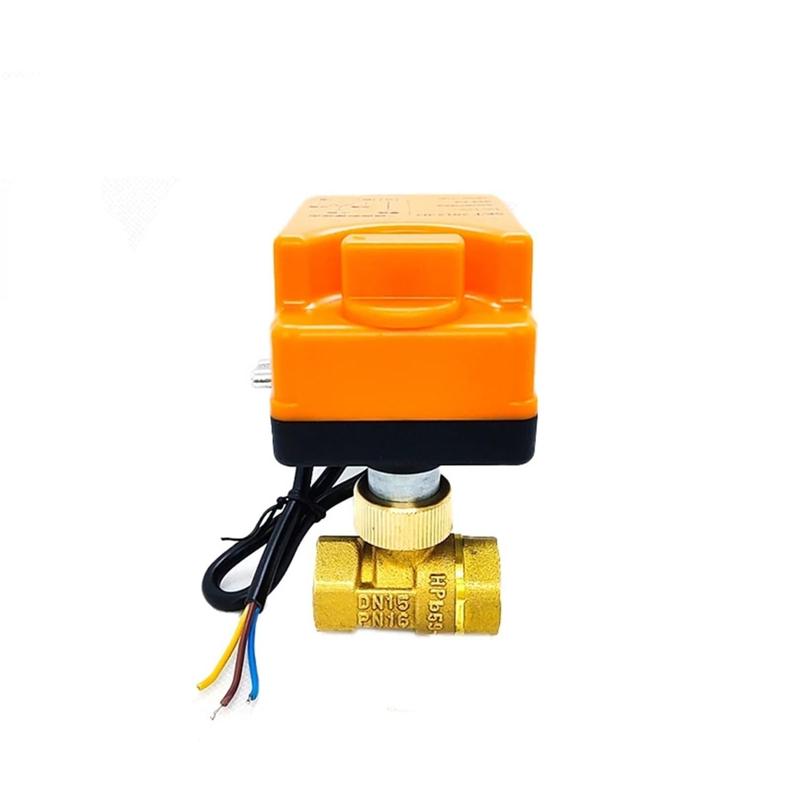 Válvula de bola motorizada de 1/2 en latón con práctico interruptor manual para control total