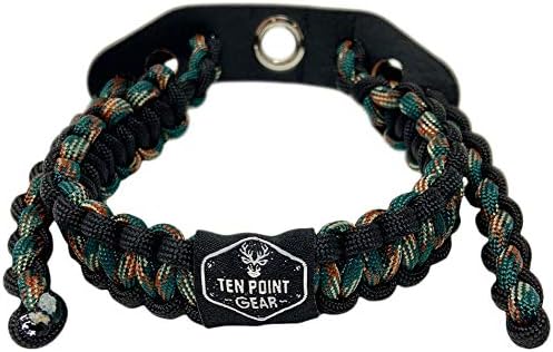 Ten Point Gear Bow Archery Wrist Sling 550 Paracord – Survival Hunting Shooting – 100% Full Grain Leather with Metal Grommet (Multiple Camo Options) Ten Point Gear Bow Archery Wrist Sling 550 Paracord – Survival Hunting Shooting – 100% Full Grain Leather with Metal Grommet (Multiple Camo Options)