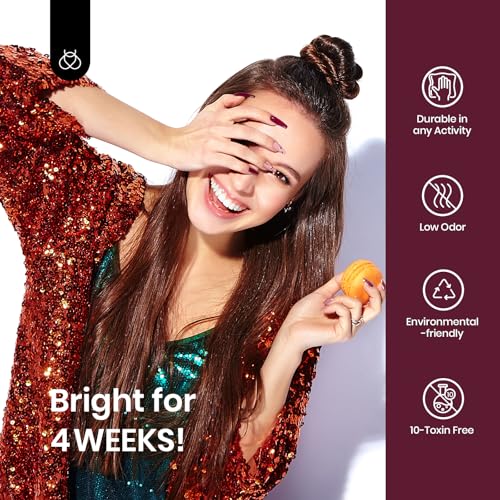 Image of Beetles Dark Red Gel Polish - Mellow Plum 15ML /0.51Fl Oz, Cherry Wine Burgundy Red Gel Nail Polish, Soak Off UV LED Lamp Burgundy Wine Fall Nails Art, Long-Lasting Manicure Salon DIY Home