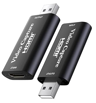 MICROWARE HD Capture Card, 4K HDMI Pass-Through USB2.0 1080P Game Audio and Video Record Capture Board, use PS4 Switch Xbox OBS YouTub and Other Real-time Streaming Media to Record Live Broadcast