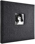 MCS MBI 13,5x12.5 Black Diamond Glitter Scrapbook Album avec 12x12 Pages (860133)