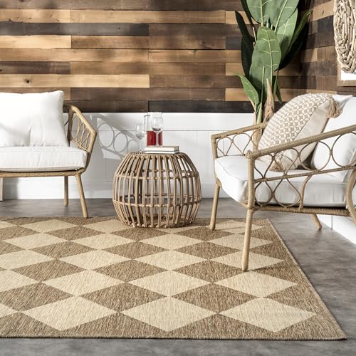 Tapete NuLOOM Outdoor Performance Collection 8' Cuadrado miniatura 7