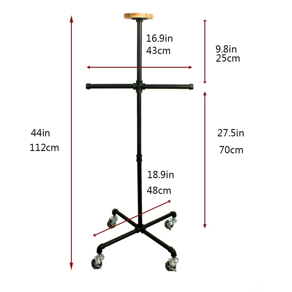 Armor Stand - Taktischer Plattenträger-Halter für Körperpanzer, Display-Ständer für Ausrüstung, Rückseite