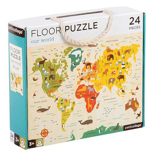 Petit Collage Floor Puzzle Our World