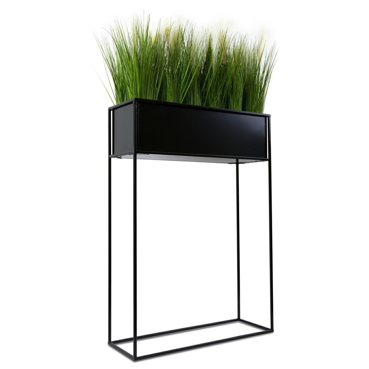 Kwietnik stojący skrzynia czarna 90 cm LOFT
