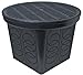 StormDrain FSD-3017 20 in. Large Round Catch Basin with Black Grate Kit