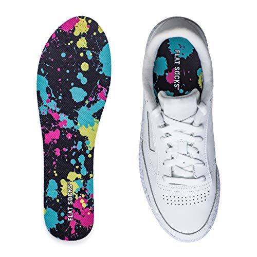 FLAT SOCKS No Show Paint Splatter
